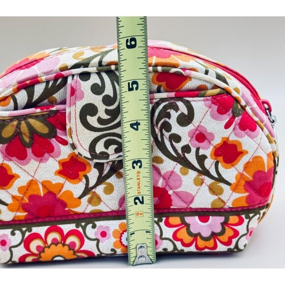 Vera Bradley Folkloric Pocket Cosmetic Bag Quilted Makeup Case - Picture 6 of 11